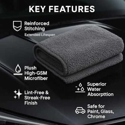 PAKS 3 Pack Reusable Microfiber Towels (3 Count)