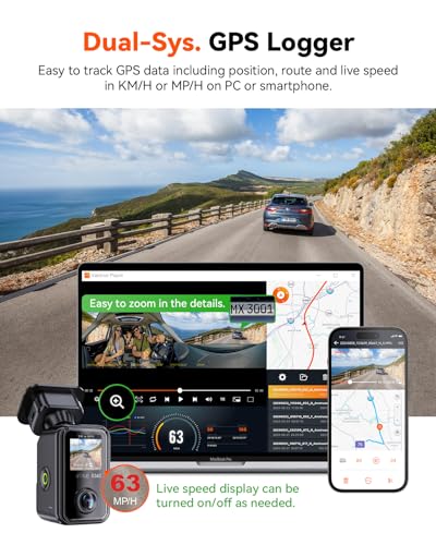 E360 ACE All Channel Dash Cam 585° Fisheye Selfie Stick Tripod