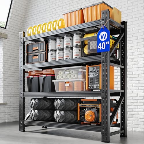 40" W Metal Garage Storage Shelves