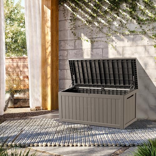 270 Gallon Lockable Resin Deck Box