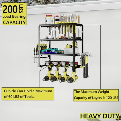 Power Tool Organizer Heavy Duty Wall Mount Drill Tools Holder