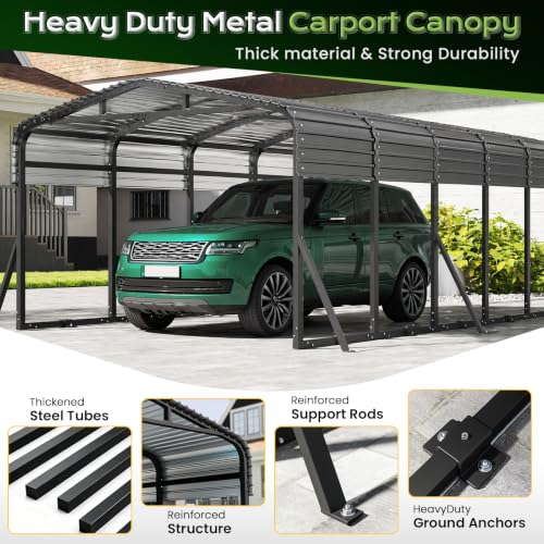 12x25FT Metal Carport