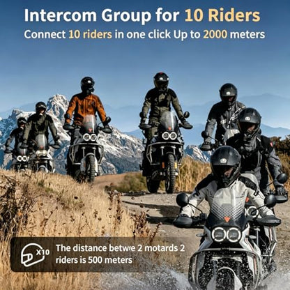 FX8 PRO Motorcycle Bluetooth Intercom (72 Count)