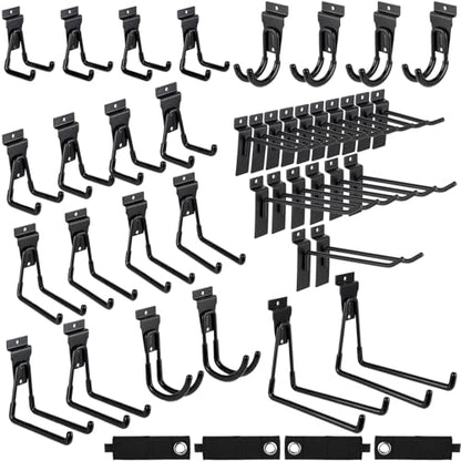 36 Pcs Slatwall Hooks & Hangers