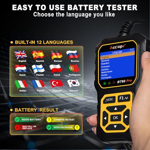 BT60 PRO Car Battery Tester 6V