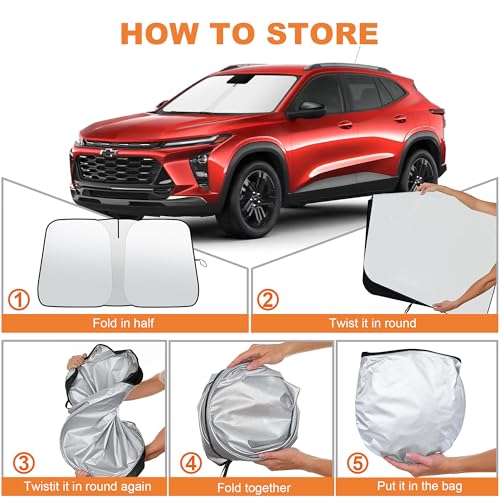 Foldable Front Windshield Sunshade fit for Chevrolet Trax 2013