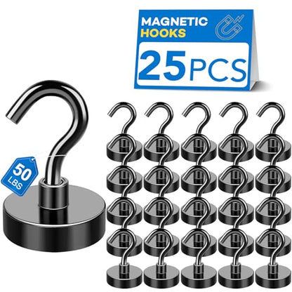 Magnetic Hooks (25 Count)