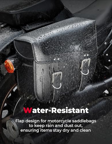 Motorcycle Saddlebags 30L Large Capacity Universal Saddle Bags (2 Count)