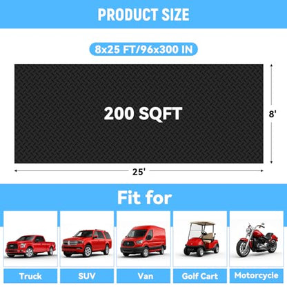 8x25 FT Garage Floor Mat