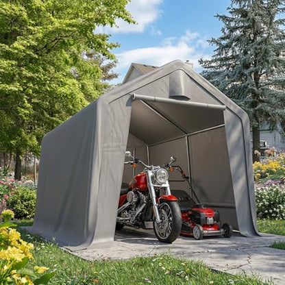 8x8FT Storage Shelter Portable Shed with Roll