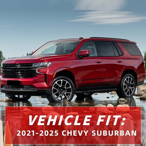in Channel Rain Guards Fit for Chevrolet Chevy Suburban 2021 (4 Count)