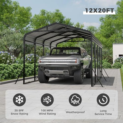 12x20 FT Metal Carport