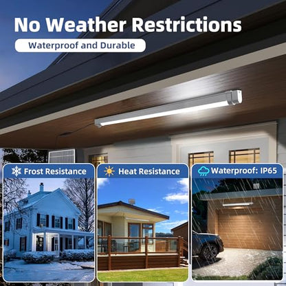Solar Powered Shop Light with Motion Sensor (2 Count)