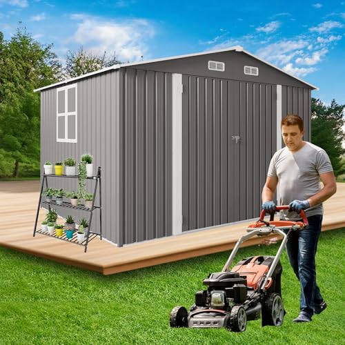 10x8 FT Outdoor Storage Shed with Window