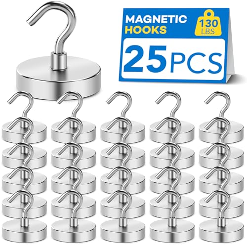 Magnetic Hooks Heavy Duty (25 Count)