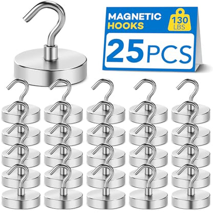 Magnetic Hooks Heavy Duty (25 Count)