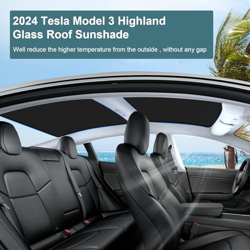 Roof Sunshades for Tesla Model 3 2026 (12 Count)