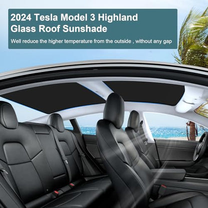 Roof Sunshades for Tesla Model 3 2026 (12 Count)