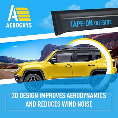 Extra Durable Window Deflectors Tape (4 Count)