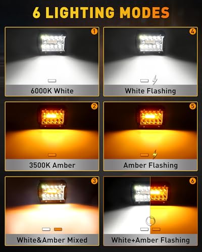 4 Inch LED Pod Lights (2 Count)