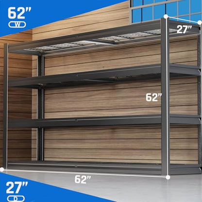 62" W Garage Shelving Heavy Duty (2 Count)