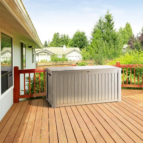 270 Gallon Lockable Resin Deck Box