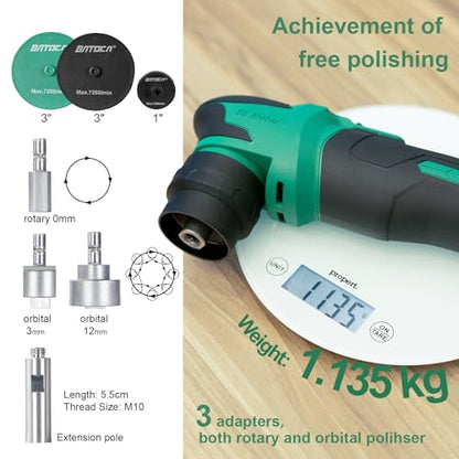 S4 Brushless RO&DA Car Buffer Polisher Headlight Restoration Kit