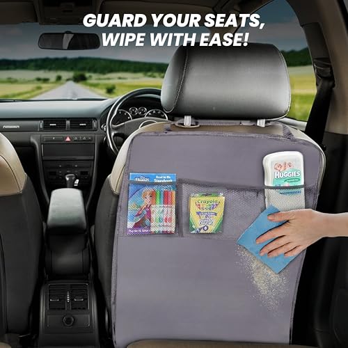 2 Pack Back of Seat Protector for Kids Feet (2 Count)