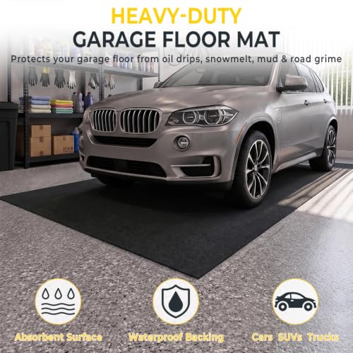 Heavy Duty Garage Floor Mat 17' x 7'4"