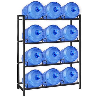 5 Gallon Water Jug Holder for 12 Bottles Without Wobbling