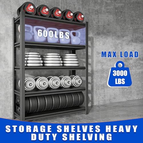 63"H Garage Shelving Heavy Duty Rack