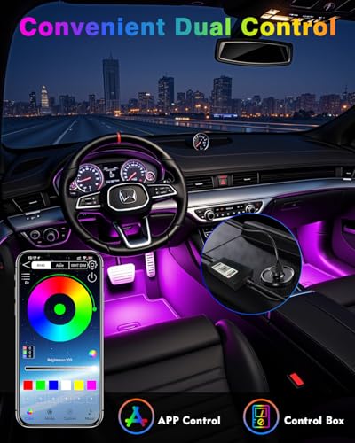 Car Led Strip Lights (4 Count)