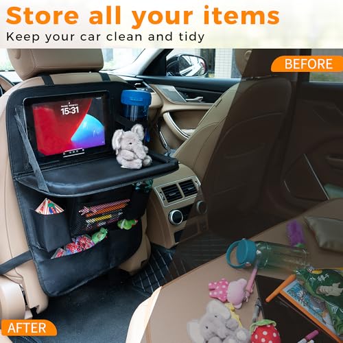 Backseat Car Organizer with Tray (2 Count)