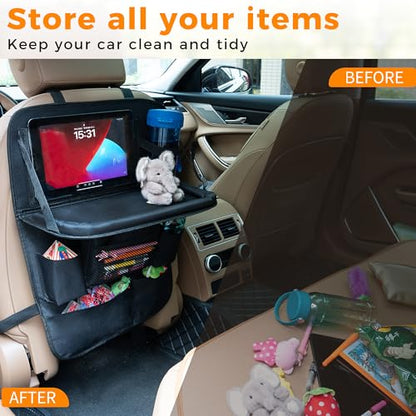 Backseat Car Organizer with Tray (2 Count)