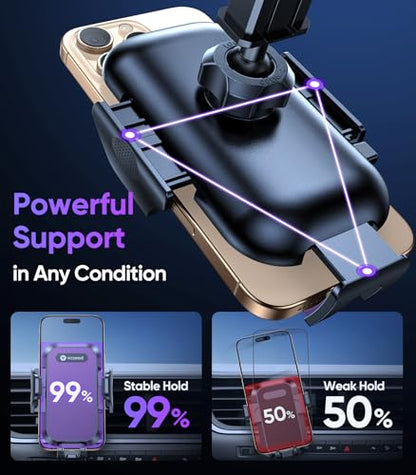 Stable Car Phone Holder [Upgraded Strongest Suction