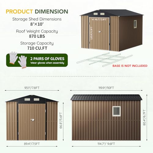 Outdoor Steel Storage Shed