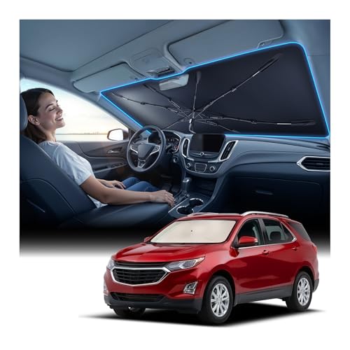 Windshield Sun Shade Umbrella [Vinyl Coating Heat Shield] Fit for Equinox 2010