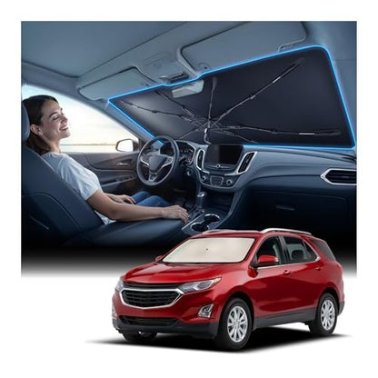 Windshield Sun Shade Umbrella [Vinyl Coating Heat Shield] Fit for Equinox 2010