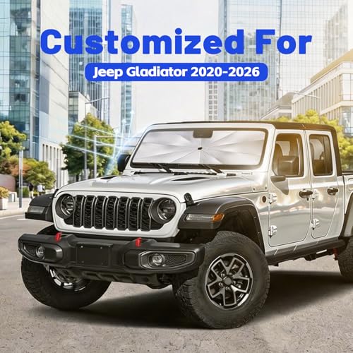 Car Windshield Sun Shade Umbrella for Jeep Gladiator 2020