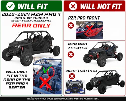 Bump Seat Compatible with All Polaris RZR Pro Models