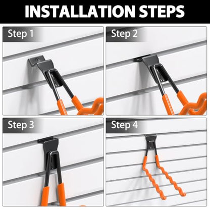 Slatwall Hooks 10 Pack Heavy Duty Multi Sizes (10 Count)