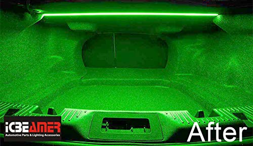 12" Green 18 SMDs 2835 LED Strip Light Universal Fit Car Trunk Cargo Area or Interior Illumination