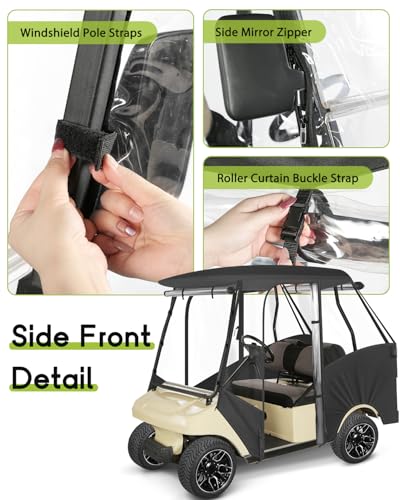 4 Passenger Golf Cart Enclosure for Club Car DS 58" Short Roof