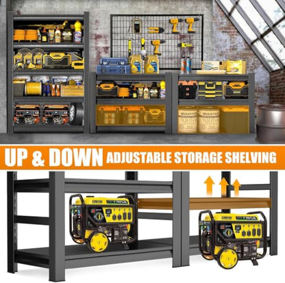 Storage Shelves Heavy Duty Adjustable 5tier Metal Garage Shelving Unit (5 Count)