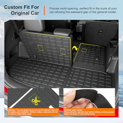 Cargo Mat with Backrest Mat Compatible with 2020
