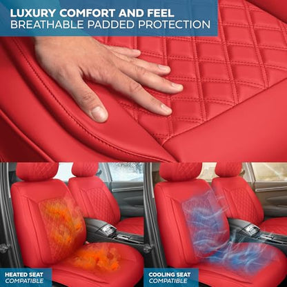 Curated Diamond IV Leather Seat Covers for Cars & SUVs