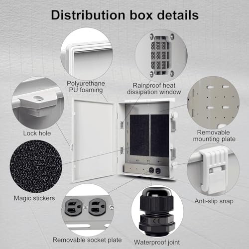 Outdoor Electrical Junction Box with High Power Outlet