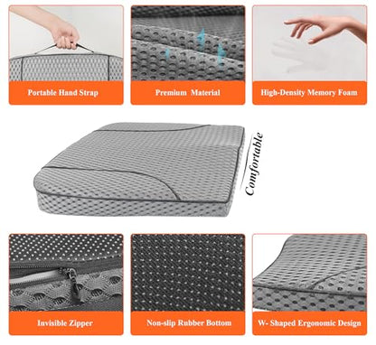 Memory Foam Car Seat Cushion for Driving Comfort and Office Use