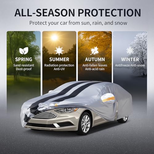 Multi Layer Car Cover Custom Fit for Ford Fusion
