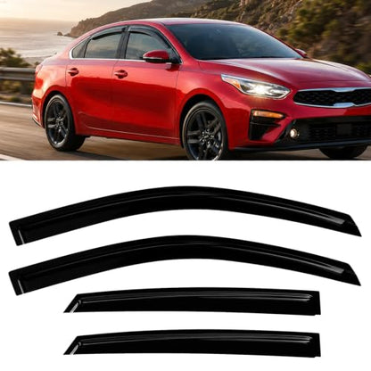 4PC Window Rain Guards fit 2019 (4 Count)